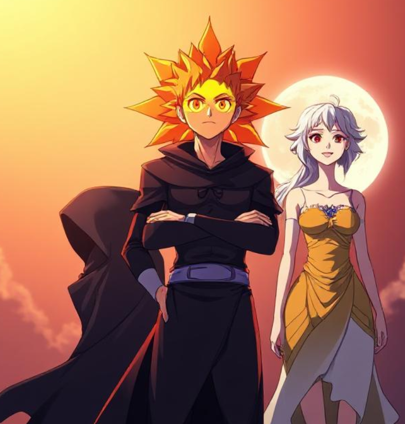 Sun The Pun Image Showing His Three Personalities